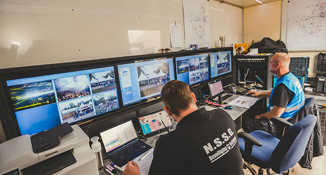 Mobiele beveiligings wagen voor evenementen