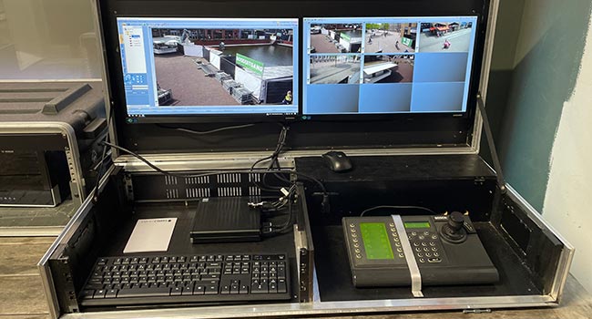 Compacte mobiele opstelling voor evenementen